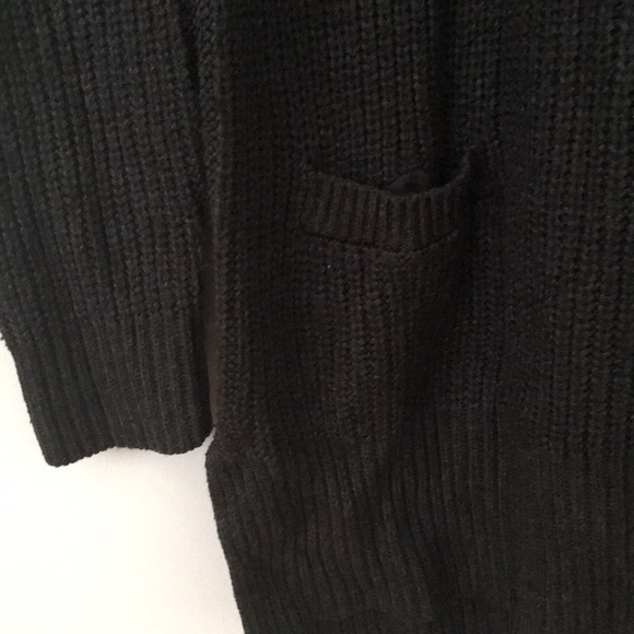 Gray Sweater Dress w/ Pockets & Leather Elbow Pads - Picture 2 of 4